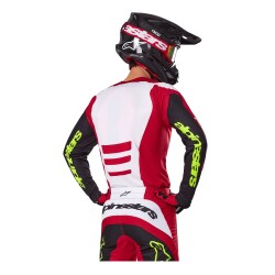 Alpinestars Fluid Haul Off-Road Motosiklet Jerseyi Kırmızı / Beyaz / Siyah - 4