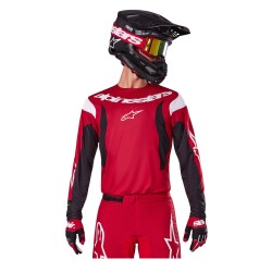 Alpinestars Fluid Haul Off-Road Motosiklet Jerseyi Kırmızı / Beyaz / Siyah - 5