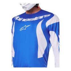 Alpinestars Fluid Haul Off-Road Motosiklet Jerseyi Mavi / Beyaz - 3