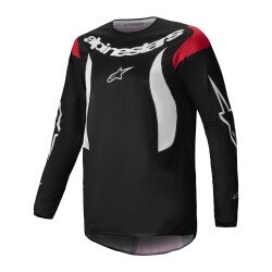 Alpinestars Fluid Haul Off-Road Motosiklet Jerseyi Siyah / Beyaz / Kırmızı - Alpinestars