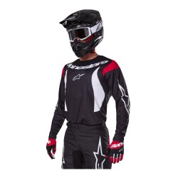 Alpinestars Fluid Haul Off-Road Motosiklet Jerseyi Siyah / Beyaz / Kırmızı - 4