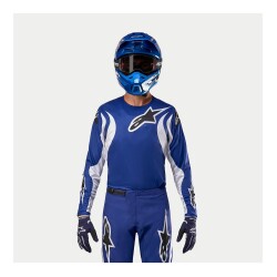 Alpinestars Fluid Lucent Kros Motor Jerseyi Mavi / Beyaz - 3