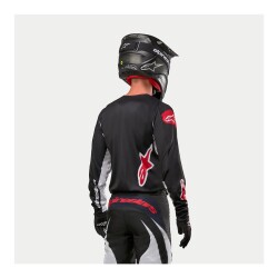 Alpinestars Fluid Lucent Kros Motor Jerseyi Siyah / Beyaz / Kırmızı - 5