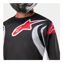 Alpinestars Fluid Lucent Kros Motor Jerseyi Siyah / Beyaz / Kırmızı - 6