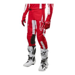 Alpinestars Fluid Lurv Kros Motosiklet Pantolonu Kırmızı / Beyaz - 3