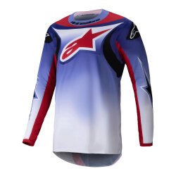 Alpinestars Fluid Wurx Kros Motosiklet Jerseyi Mavi / Kırmızı - Alpinestars