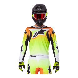 Alpinestars Fluid Wurx Kros Motosiklet Jerseyi Sarı / Siyah - 3