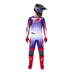 Alpinestars Fluid Wurx Kros Motosiklet Pantolonu Mavi / Kırmızı - 6