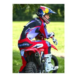Alpinestars Fluid Wurx Kros Motosiklet Pantolonu Mavi / Kırmızı - 8