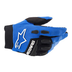 Alpinestars Full Bore Korumalı Çocuk-Genç Motosiklet Eldiveni Mavi / Siyah - 1