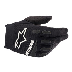 Alpinestars Full Bore Korumalı Çocuk-Genç Motosiklet Eldiveni Siyah 