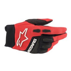 Alpinestars Full Bore Korumalı Kros Motosiklet Eldiveni Kırmızı / Siyah - Alpinestars