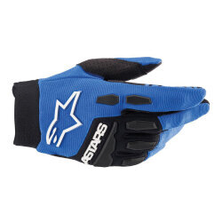 Alpinestars Full Bore Korumalı Kros Motosiklet Eldiveni Mavi / Siyah - 1