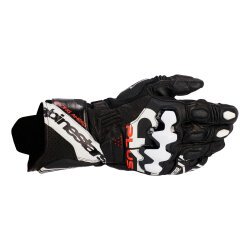 Alpinestars GP PLUS R V3 Korumalı Deri Motosiklet Eldiveni Siyah / Beyaz - Alpinestars