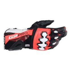 Alpinestars GP Pro R4 Korumalı Motosiklet Eldiveni Siyah / Kırmızı / Beyaz - Alpinestars