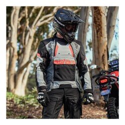 Alpinestars Halo Drystar Korumalı Motosiklet Montu Koyu Gri - 4