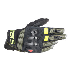 Alpinestars Halo LT Korumalı Motosiklet Eldiveni Siyah / Sarı - 1