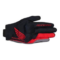 Alpinestars Honda Reef V2 Korumalı Motosiklet Eldiveni Siyah / Kırmızı / Gri - Alpinestars