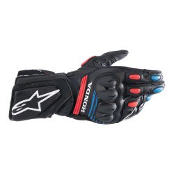 Alpinestars Honda SP-8 V3 Korumalı Motosiklet Eldiveni Siyah / Kırmızı / Beyaz / Mavi - Alpinestars