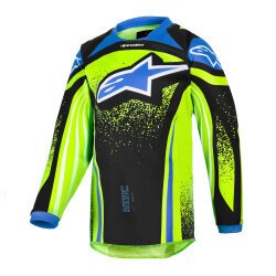 Alpinestars Kid Racer Nomur Çocuk Off-Road Motosiklet Jerseyi Sarı / Mavi - Alpinestars