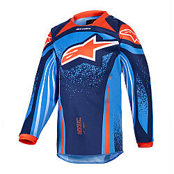 Alpinestars Kid Racer Nomur Çocuk Off-Road Motosiklet Jerseyi Sarı / Mavi - Alpinestars