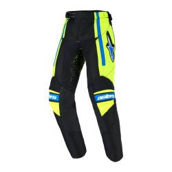 Alpinestars Kids Racer Nomur Çocuk Kros Motosiklet Pantolonu Siyah / Mavi / Sarı - 1