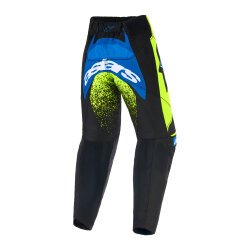 Alpinestars Kids Racer Nomur Çocuk Kros Motosiklet Pantolonu Siyah / Mavi / Sarı - 2