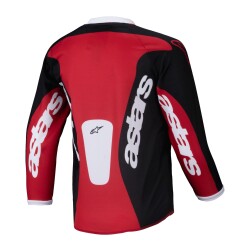 Alpinestars Kids Racer Veil Kros Çocuk Motosiklet Jerseyi Siyah / Kırmızı / Beyaz - 2