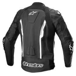 Alpinestars Missile V2 Deri Korumalı Motosiklet Montu Siyah / Beyaz - 2