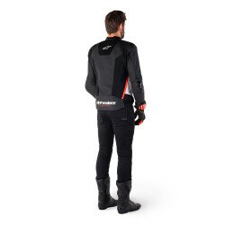 Alpinestars Missile V3 Airflow Deri Korumalı Motosiklet Montu Siyah / Beyaz / Kırmızı - 6