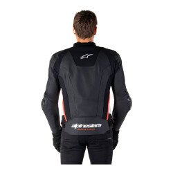 Alpinestars Missile V3 Deri Korumalı Motosiklet Montu Siyah / Beyaz / Kırmızı - 6