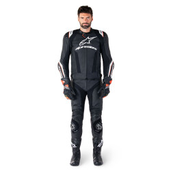 Alpinestars Missile V3 Ignition Deri Korumalı Motosiklet Montu Siyah / Beyaz - 7