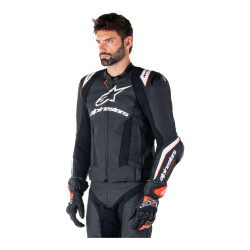 Alpinestars Missile V3 Ignition Deri Korumalı Motosiklet Montu Siyah / Beyaz - 5