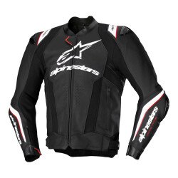 Alpinestars Missile V3 Ignition Deri Korumalı Motosiklet Montu Siyah / Beyaz - Alpinestars