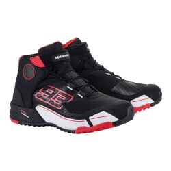 Alpinestars MM93 CR-X Drystar WP Korumalı Motosiklet Botu Siyah / Beyaz / Kırmızı 