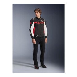 Alpinestars Monza Sport Korumalı Motosiklet Montu Siyah / Beyaz / Kırmızı - 4