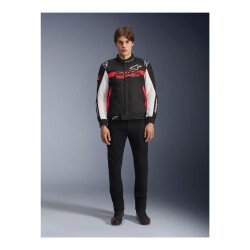 Alpinestars Monza Sport Korumalı Motosiklet Montu Siyah / Beyaz / Kırmızı - 7