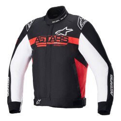 Alpinestars Monza Sport Korumalı Motosiklet Montu Siyah / Beyaz / Kırmızı - Alpinestars