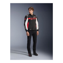 Alpinestars Monza Sport Korumalı Motosiklet Montu Siyah / Beyaz / Kırmızı - 4