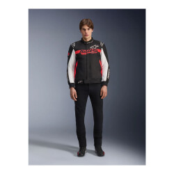 Alpinestars Monza Sport Korumalı Motosiklet Montu Siyah / Beyaz / Kırmızı - 7