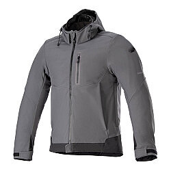 Alpinestars Neo WP Kapüşonlu Korumalı Motosiklet Montu Gri - 1
