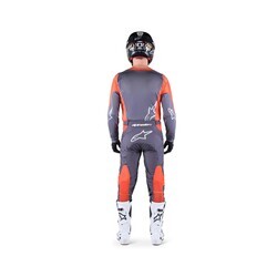 Alpinestars Racer Hoen Kros Motosiklet Jerseyi Gri / Oranj - 4