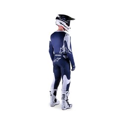 Alpinestars Racer Hoen Kros Motosiklet Jerseyi Mavi / Beyaz - 4