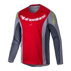 Alpinestars Racer Melt Off-Road Genç Motosiklet Jerseyi Kırmızı / Gri - Alpinestars