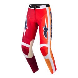Alpinestars Racer Portl Off-Road Motosiklet Pantolonu Kırmızı / Beyaz / Siyah - Alpinestars
