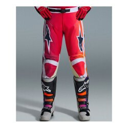 Alpinestars Racer Portl Off-Road Motosiklet Pantolonu Kırmızı / Beyaz / Siyah - 3