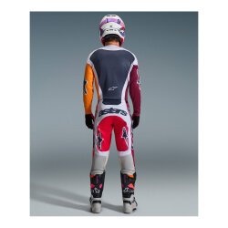 Alpinestars Racer Portl Off-Road Motosiklet Pantolonu Kırmızı / Beyaz / Siyah - 7