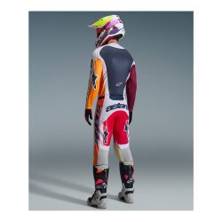 Alpinestars Racer Portl Off-Road Motosiklet Pantolonu Kırmızı / Beyaz / Siyah - 8