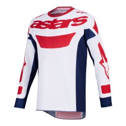 Alpinestars Racer Riway Off-Road Motosiklet Jerseyi Beyaz / Kırmızı / Siyah - Alpinestars