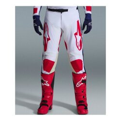 Alpinestars Racer Riway Off-Road Motosiklet Pantolonu Kırmızı / Beyaz - 3